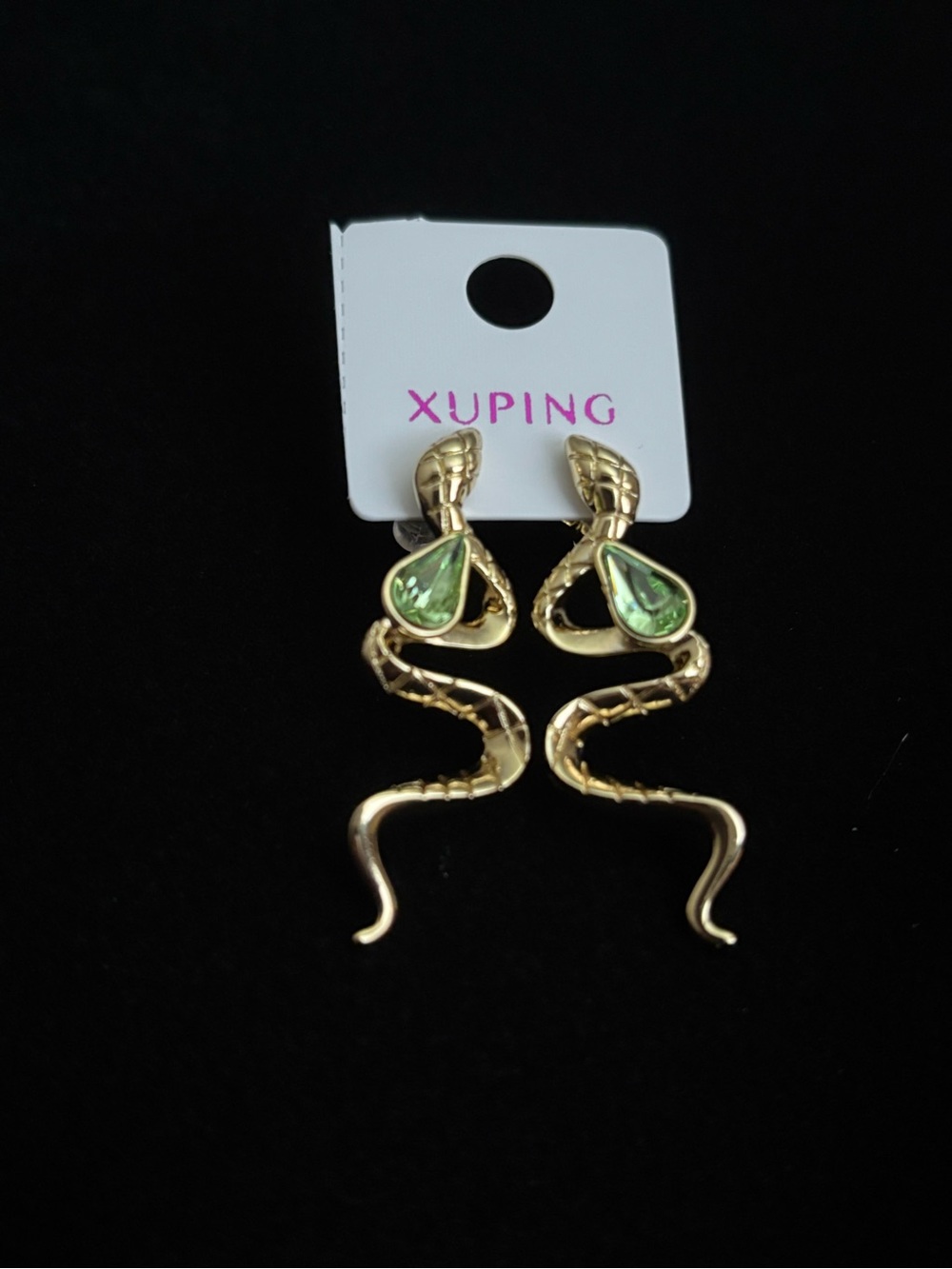 Gold Plated Snake Stud earrings